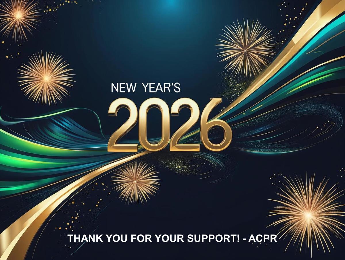 ACPR 2026 CALENDAR