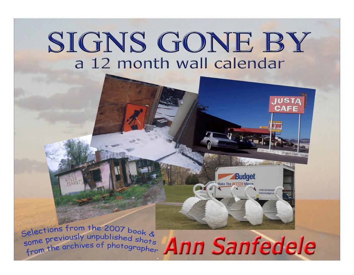 Signs Gone By Wall calendar