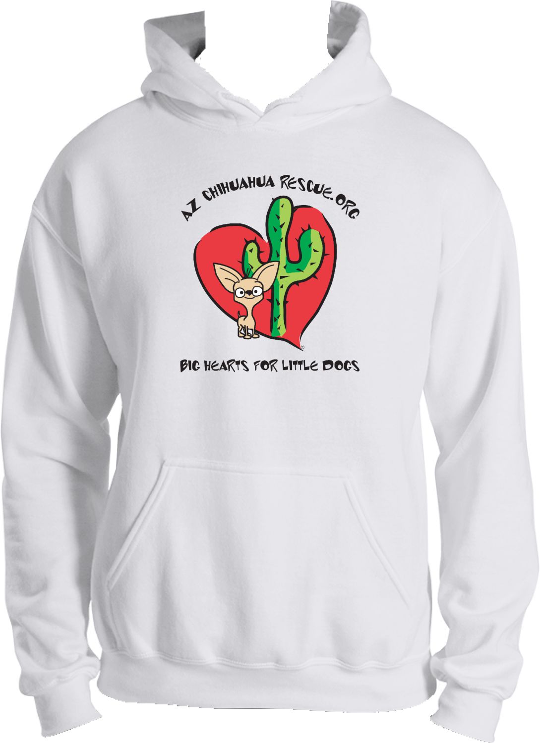 AZCR Logo Hoodie with black text