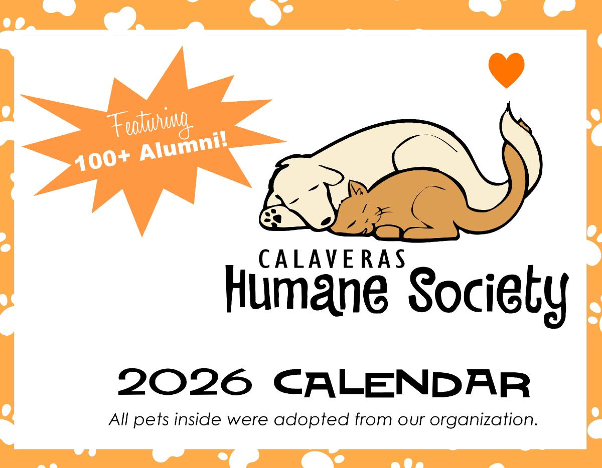 Calaveras Humane Society Calendar 2026
