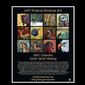 2027 Earth Spirit Healing 12 Month Calendar