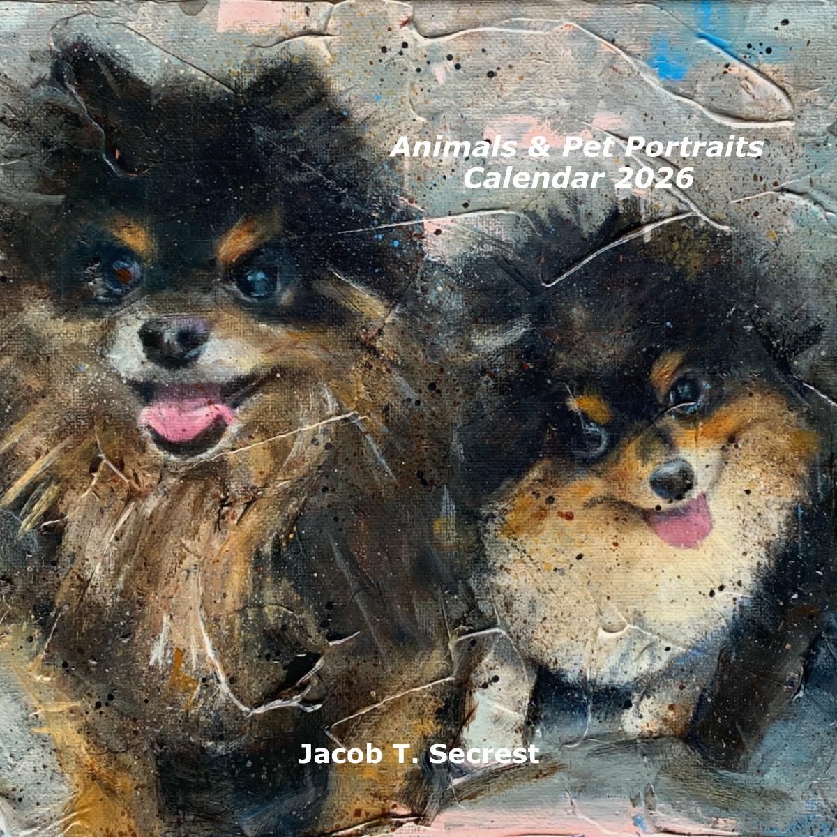 Animals & Pet Portraits Calendar 2026 12x12