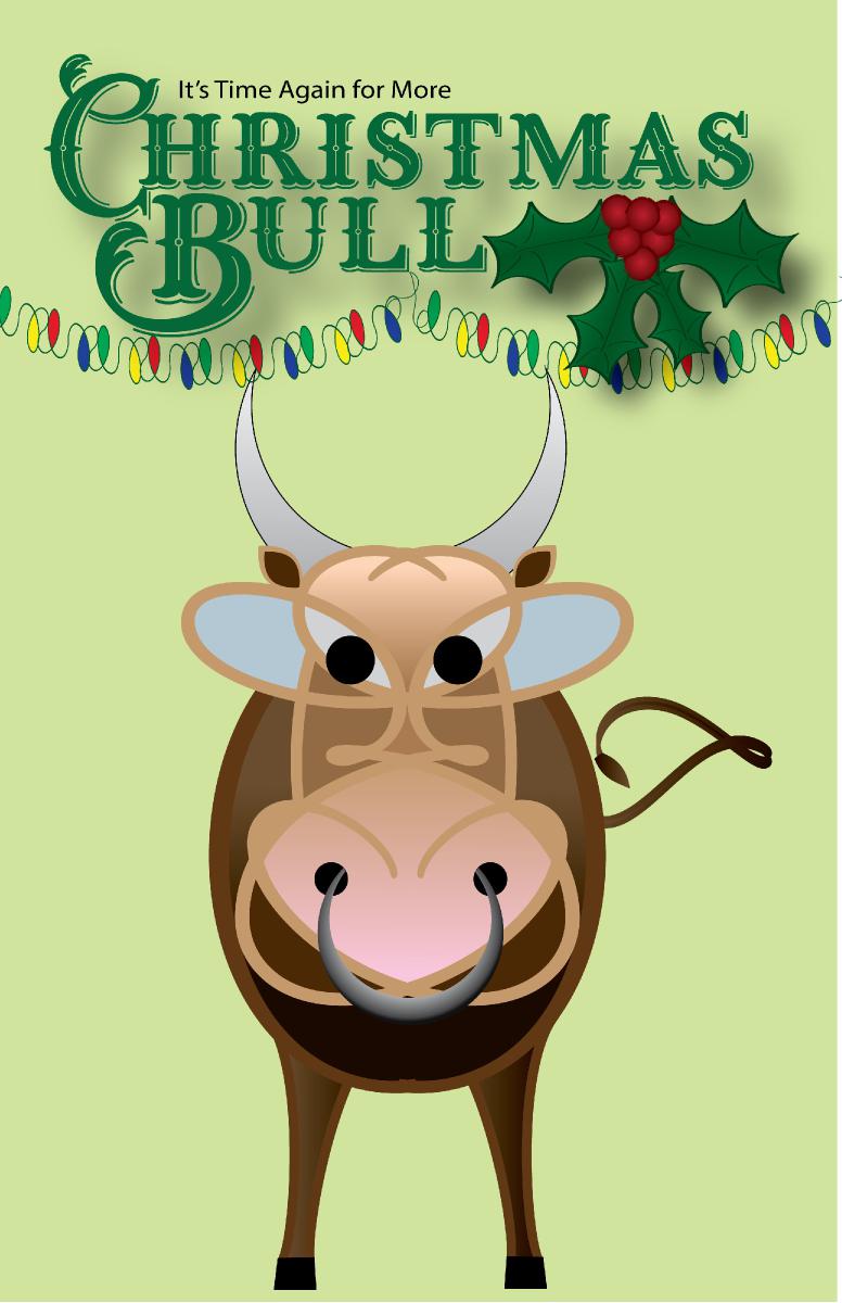 Christmas Bull Poster