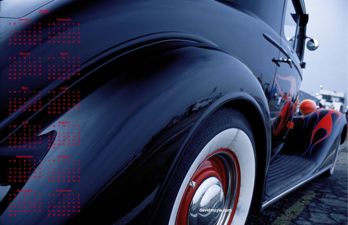 Classic Car Poster Calendar