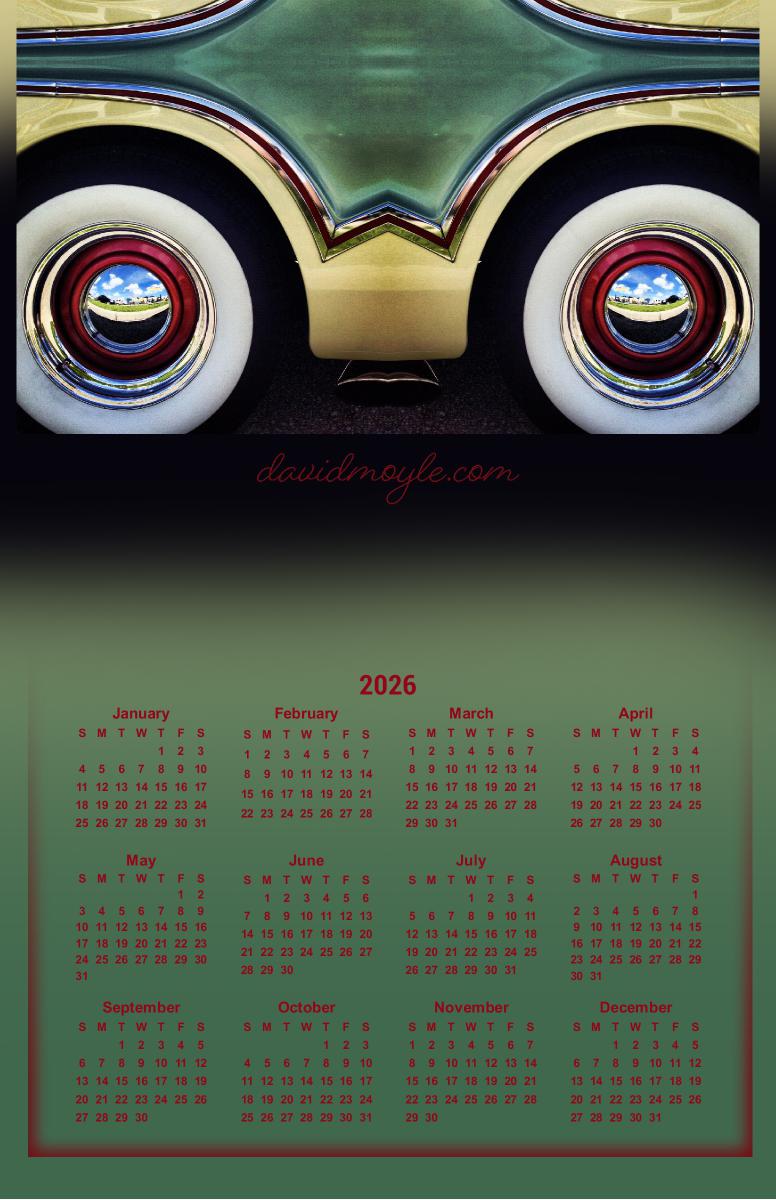 Abstract Automotive Patterns Poster Calendar