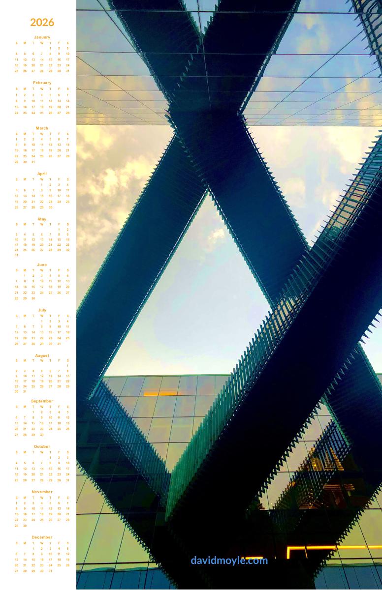 Abstract Office Building Poster Calendar