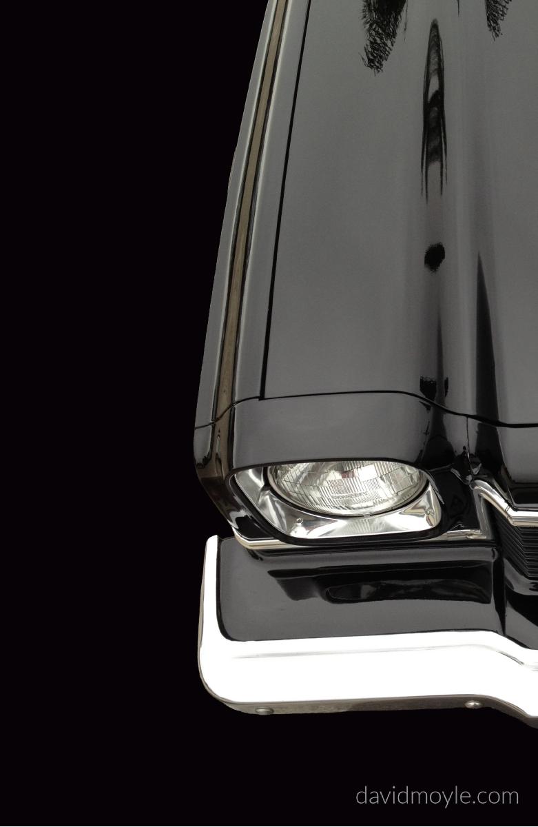 Black Classic Muscle Car Notebook