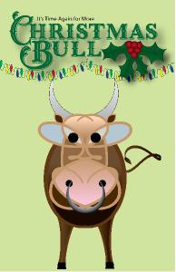 Christmas Bull Poster