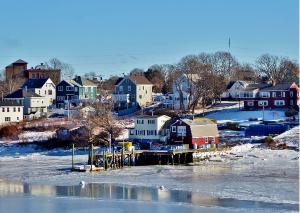 Bartlett's Wharf on the Bass River Greeting Card