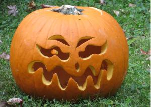 Squiggly Pumpkin Card