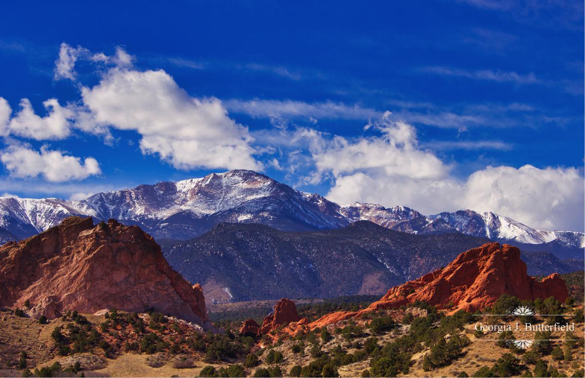 Garden of the Gods & Pike's Peak Photo Poster