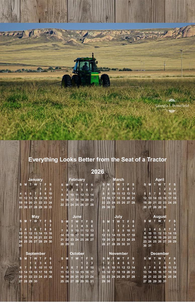 Love to Farm Poster Calendar