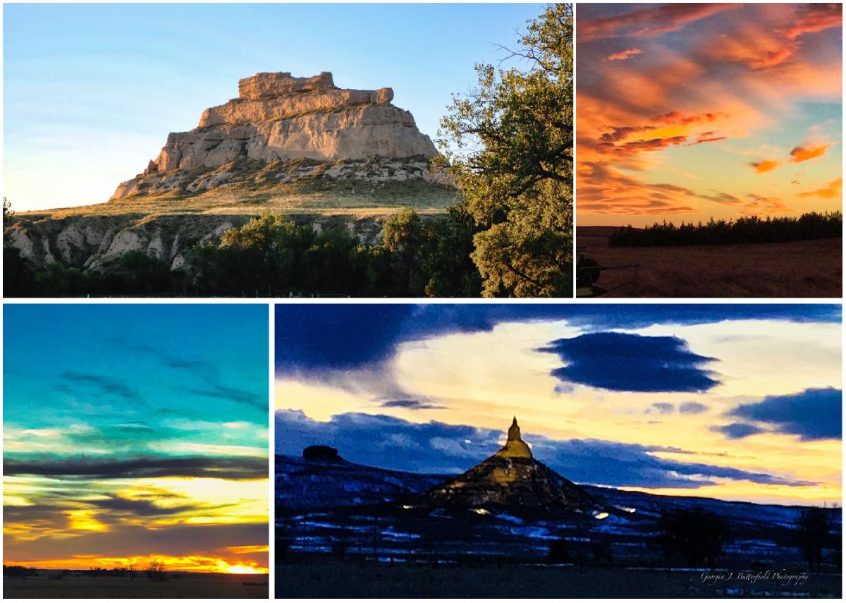 Greeting Card with Western Nebraska Landscapes