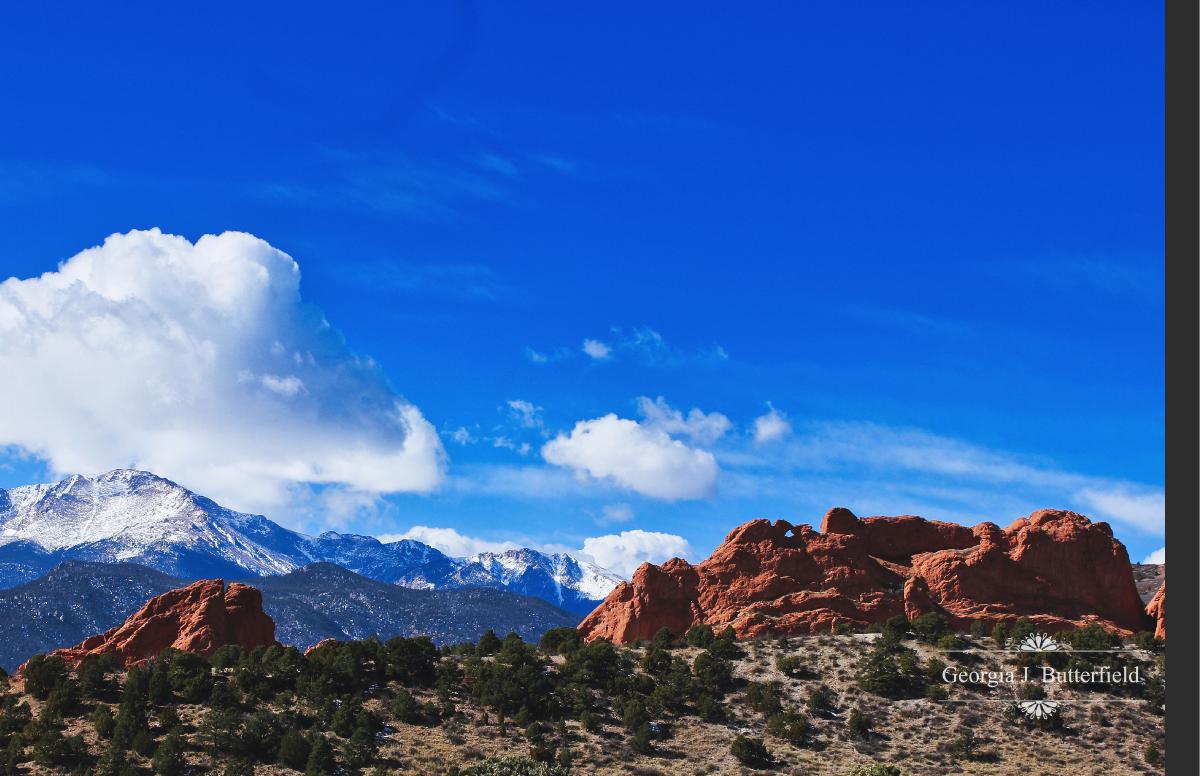 Pike's Peak Garden of the Gods Photo Poster