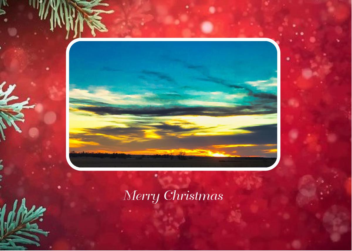 Merry Christmas Sunset Card-1