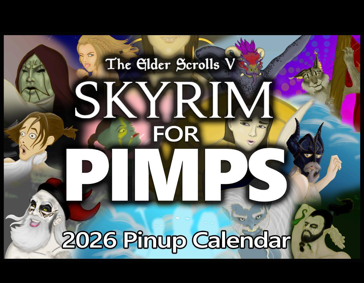 GSP Skyrim for Pimps 2026 Pinup Calendar