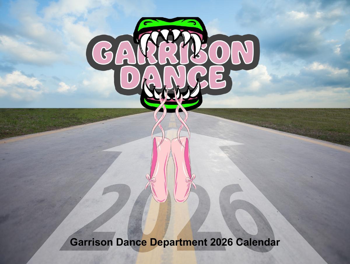 Garrison Dance Department 2026 Calendar