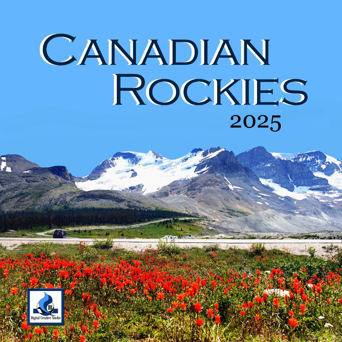 2025 Canadian Rockies SQ Wall Calendar