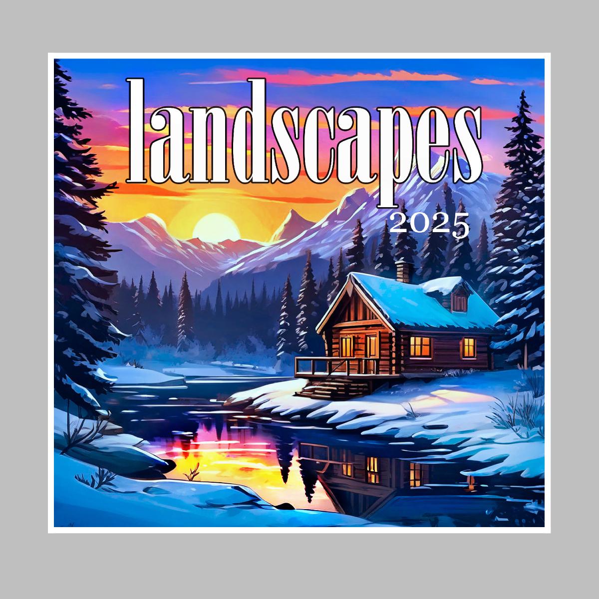 2025 Landscapes SQ Wall Calendar