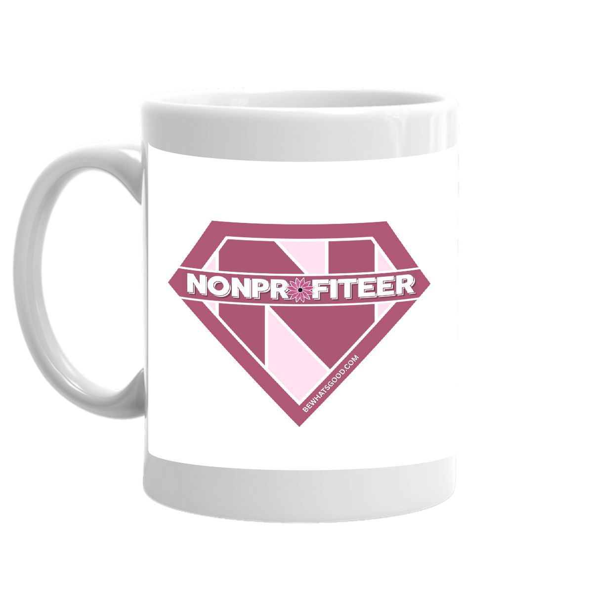 Nonprofiteer Superhero Mug - Pink