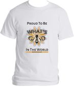 Proud to be What's Good T-shirt - Gold