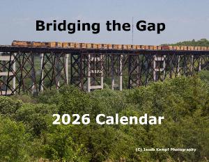 'Bridging the Gap' 2026 Railroad Photo Calendar