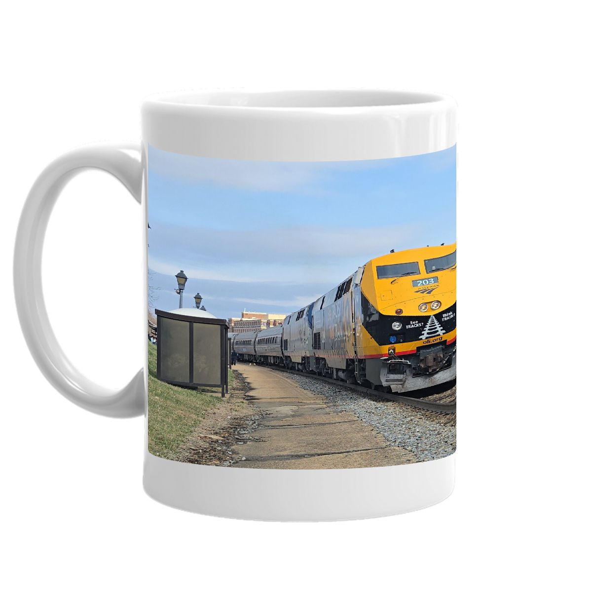 Amtrak and CSX at Alexandria Coffee Mug