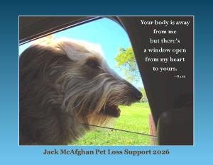 Jack McAfghan's Pet Loss Support 2026 Calendar