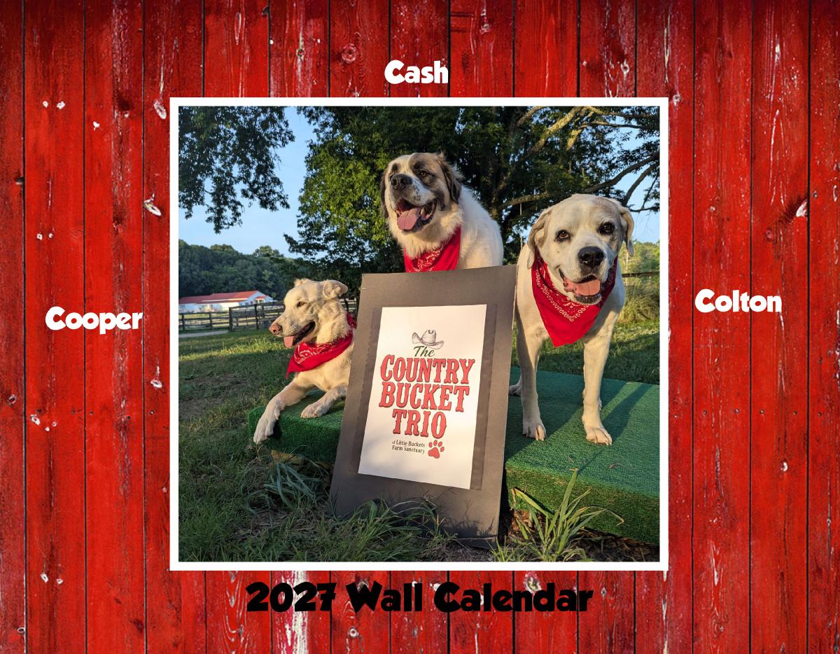 2027 Wall - Country Bucket Trio