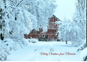 Merry Christmas From Nebraska   Hall County