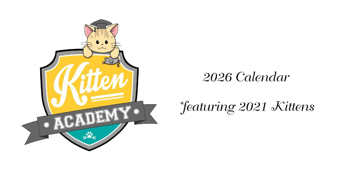 Kitten Academy Desk Calendar