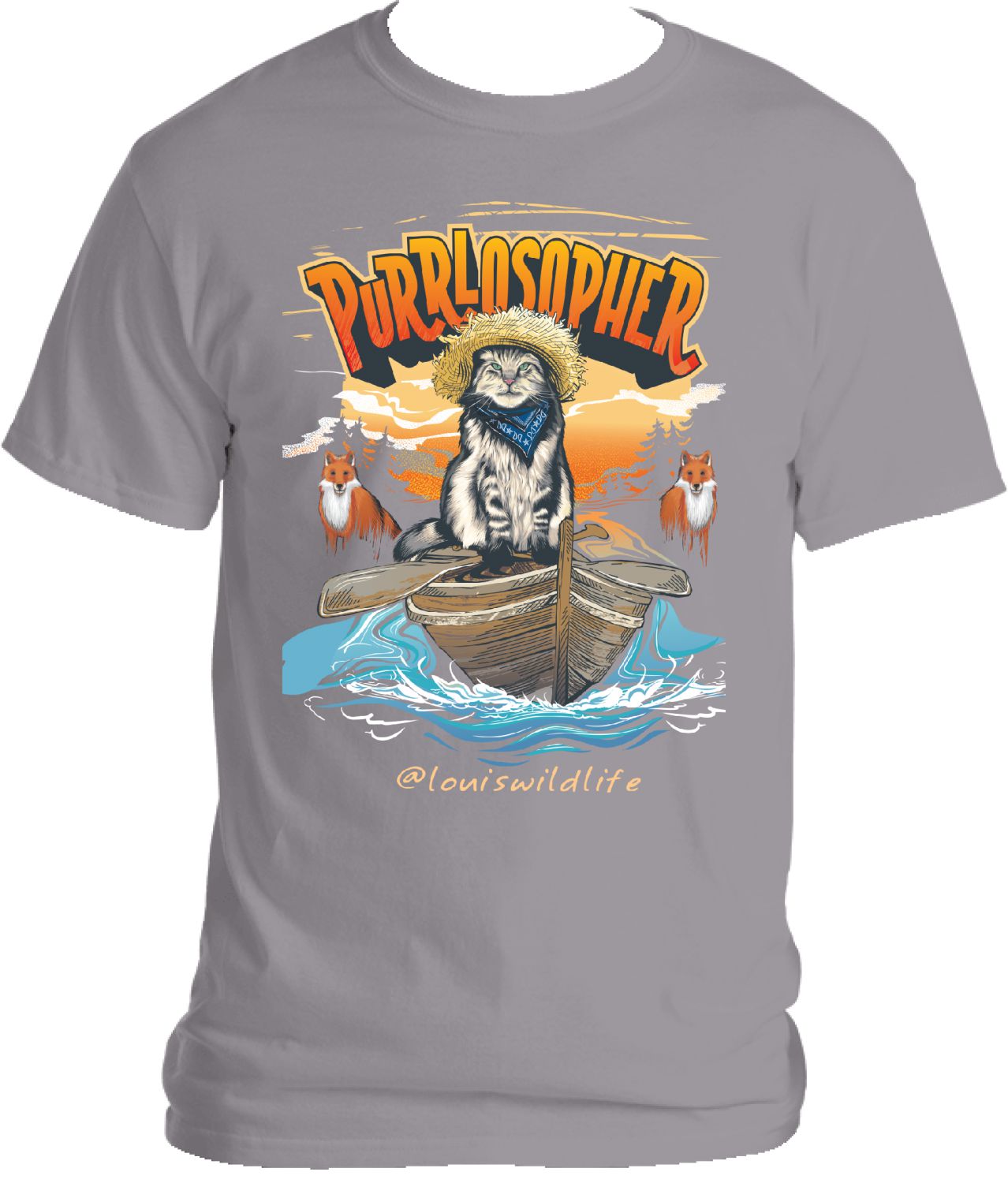 Louiswidllife Tshirt Purrlosopher