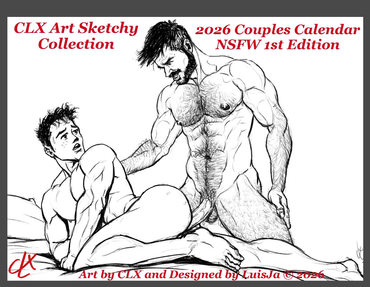 CLX Art Sketchy 2026 Couples Calendar NSFW
