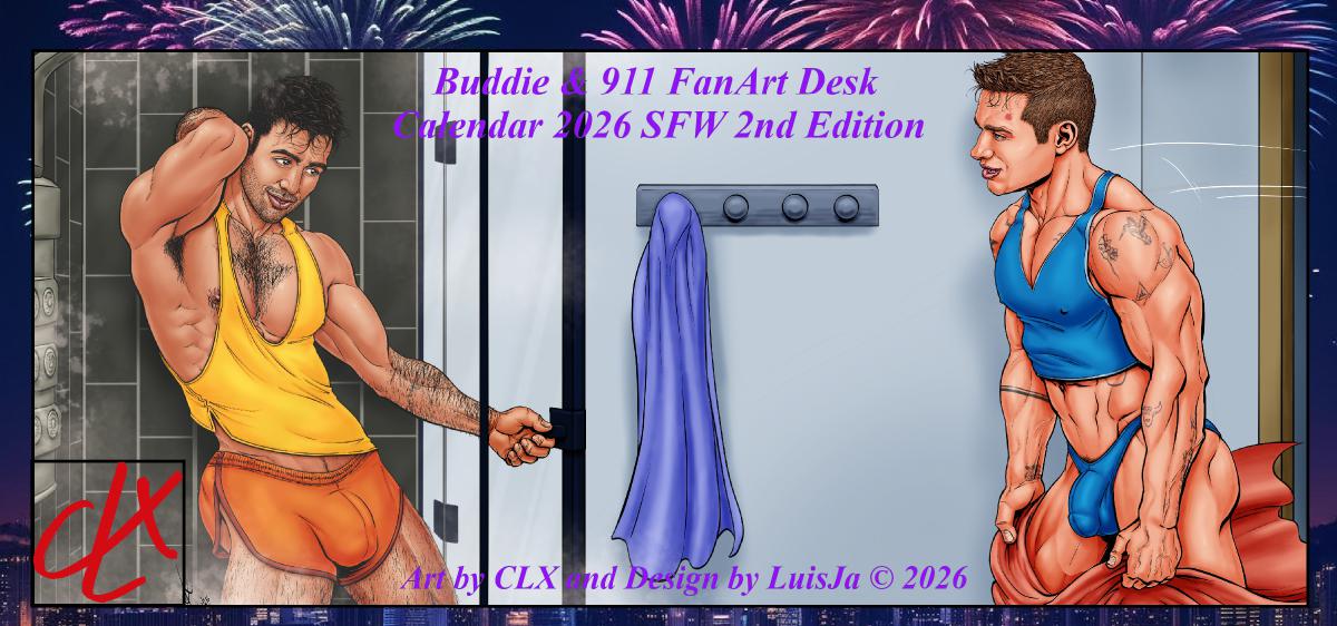 Buddie FanArt Desk Calendar 2026 SFW 2nd Ed
