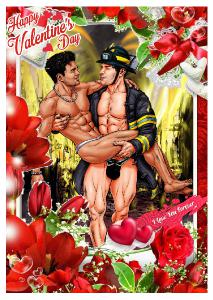 Tommy and Luis Valentines Card SFW