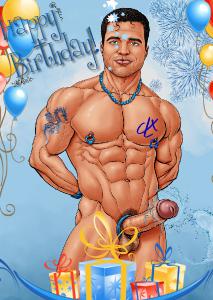 CLX Greeting Card Birthday Luis DCluix 8 NSFW