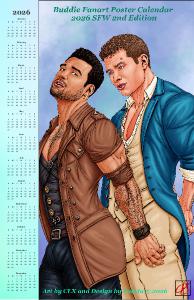Buddie Fanart Poster Calendar 2026 SFW 2nd Ed
