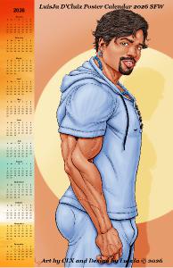 LuisJa D'Cluix Poster Calendar 2026 SFW