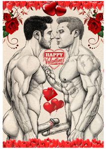 Buck and Tommy Valentines Card NSFW