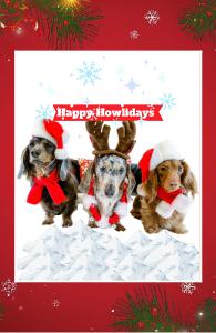 Miniature Dachshund Howliday Notebook