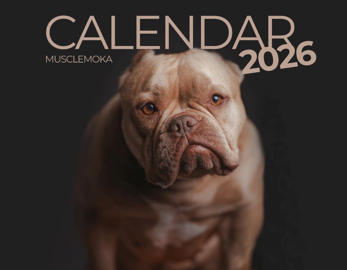 Muscle Moka's 2026 Calendar!