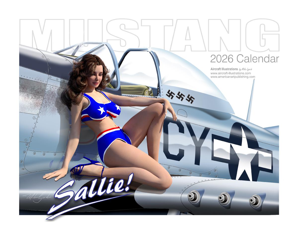 Aircraft Pinup Series 2026 Calendar by Mike Lynch