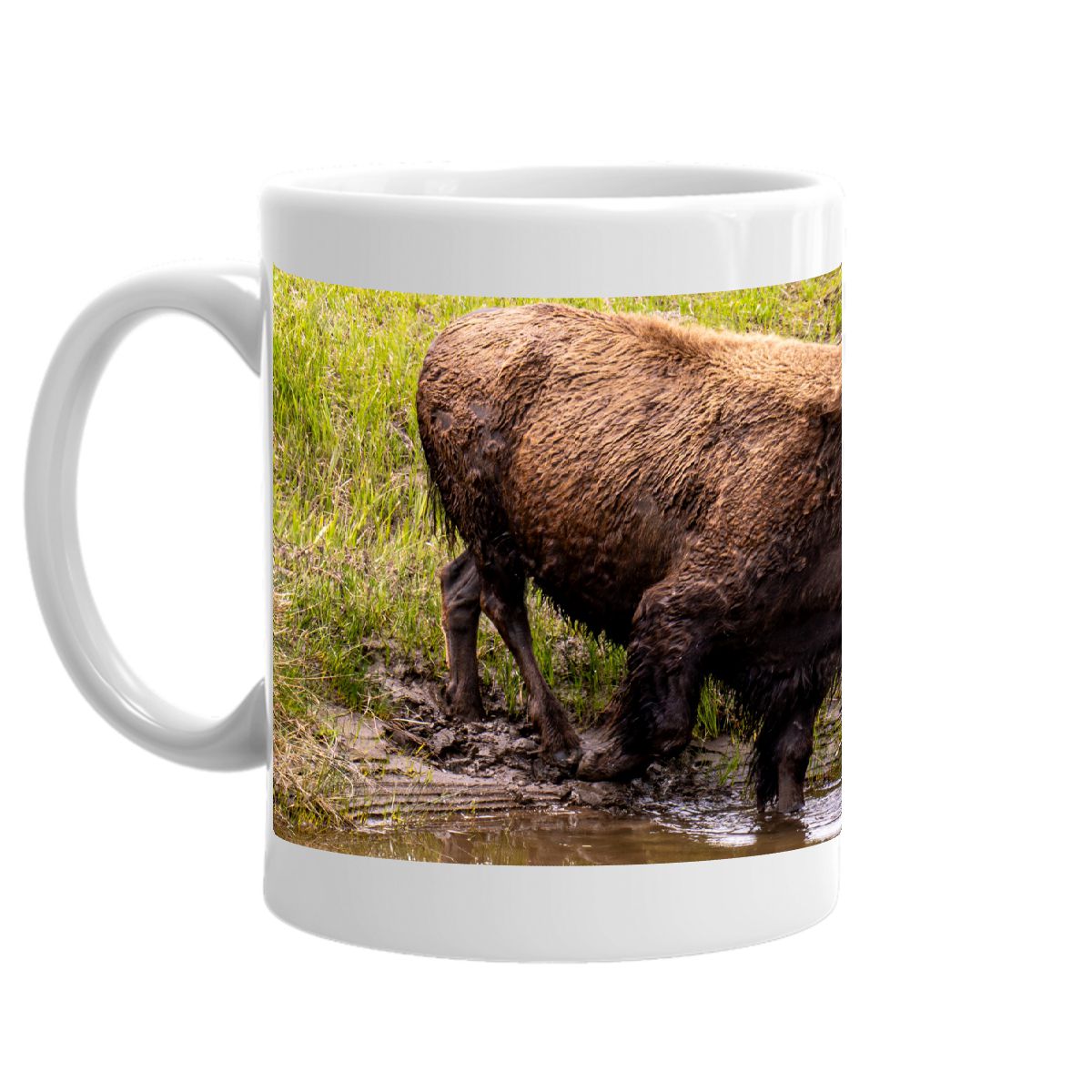 Yellowstone Bison & Red Dog Mug