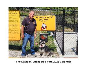 David M. Lucas Dog Park 2026 Calendar