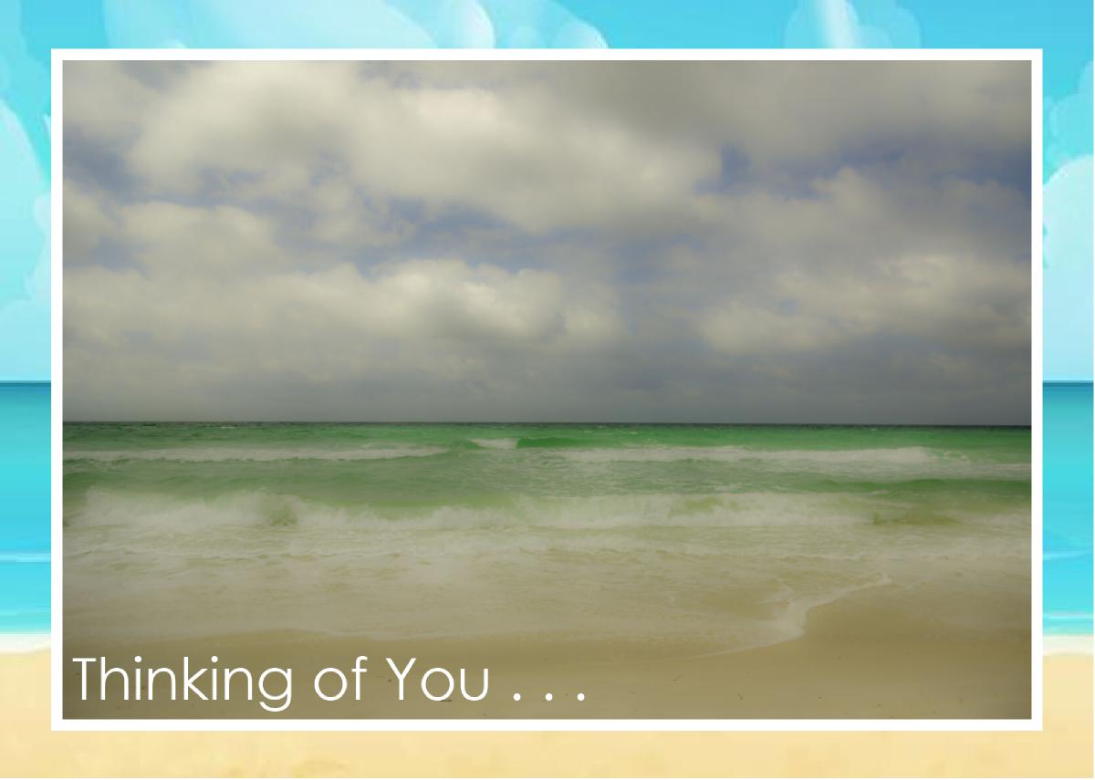 Soft Gentle Panama City Beach Florida Card