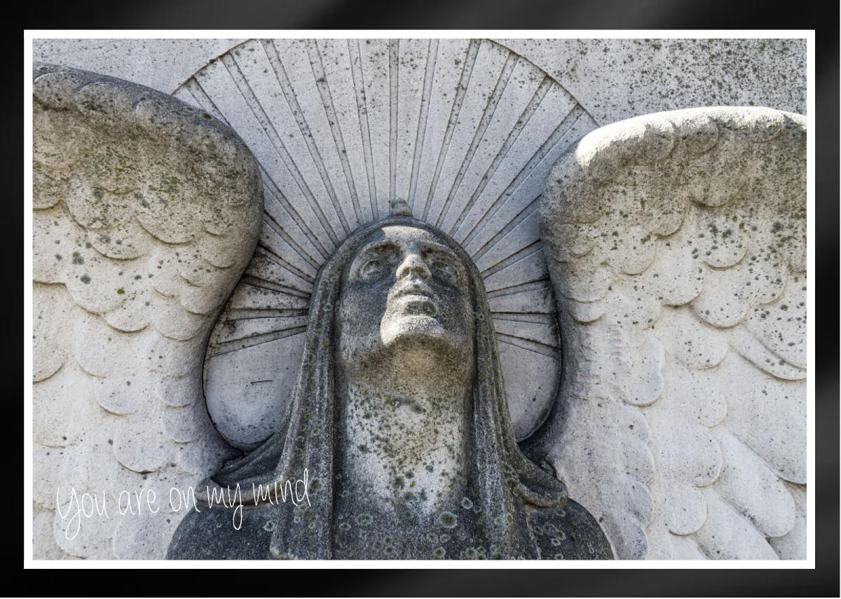 Beam of Light Archangel Mount Olivet Cemetery Card