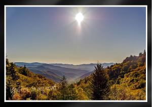 Sun Bright Misty Mountains Card