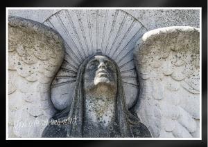 Beam of Light Archangel Mount Olivet Cemetery Card