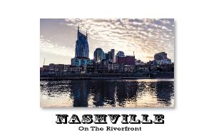 Nashville On The Riverfront Poster Style