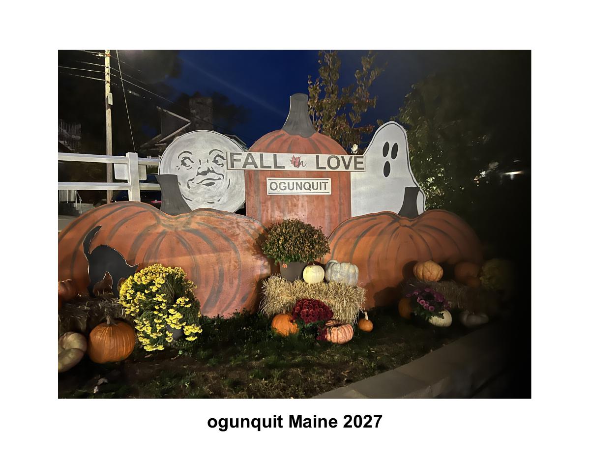 2027  Ogunquit  Maine calendar